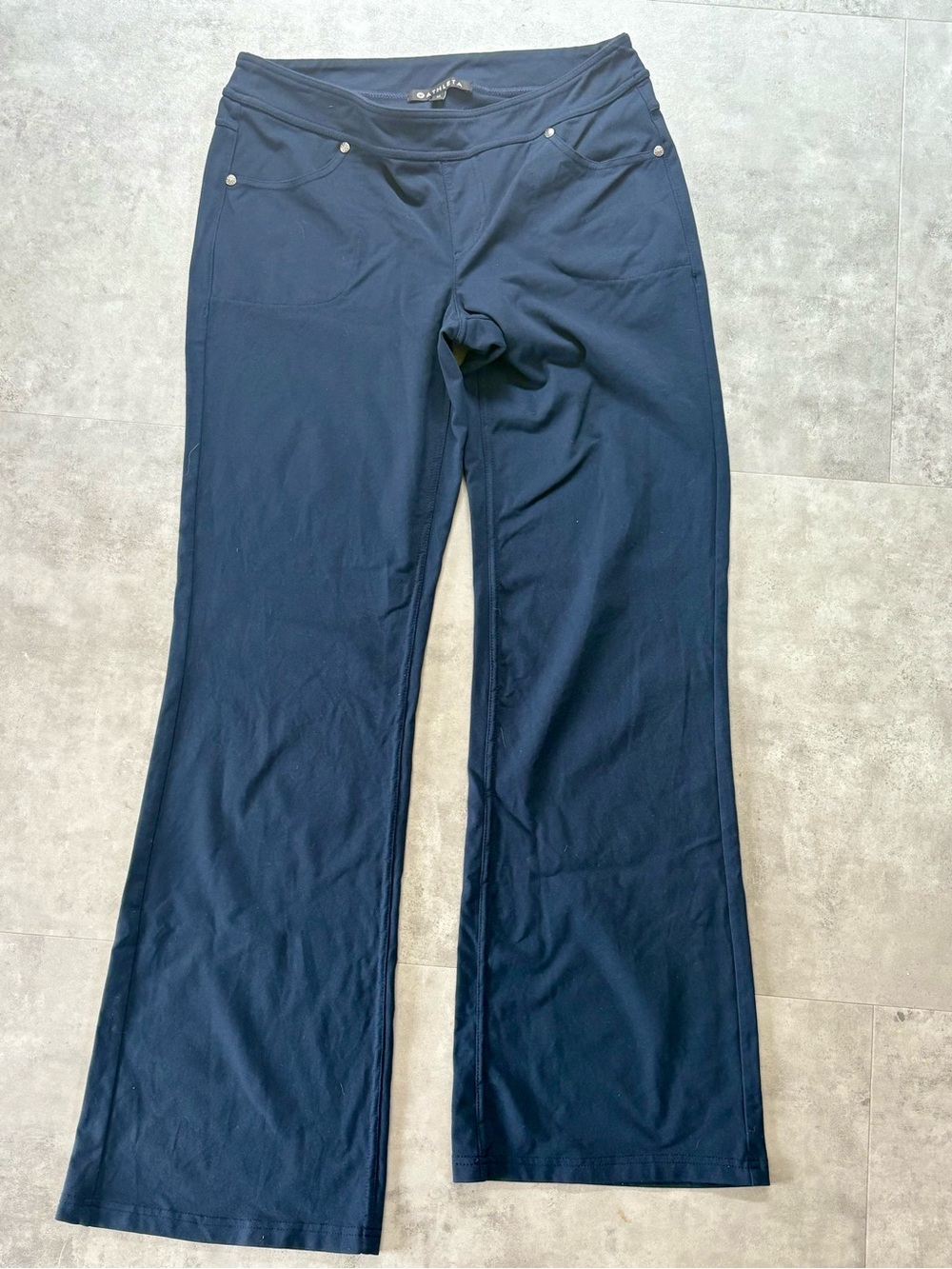 Athleta Navy Boot-Cut Performance Pants